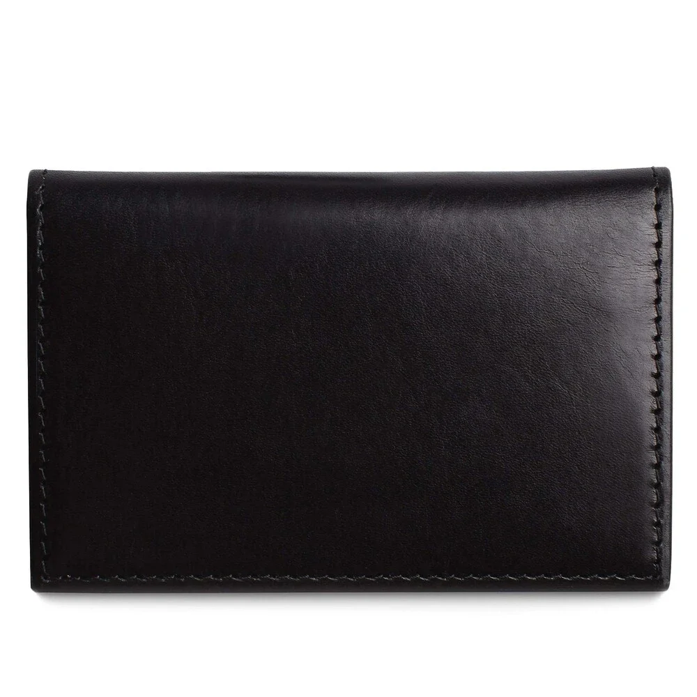 Bosca 441-59 Folding Wallet Men's OS Black Old Leather Calling Card Case UPS1348
